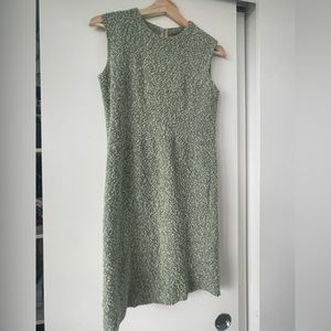 Gorgeous Green Vintage Wool Matching Dress and Shacket Set About Size Small